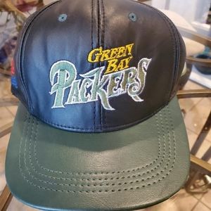 Green Bay Packers Leather Ballcap